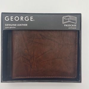 NEW George Passcase Wallet ~ Brown